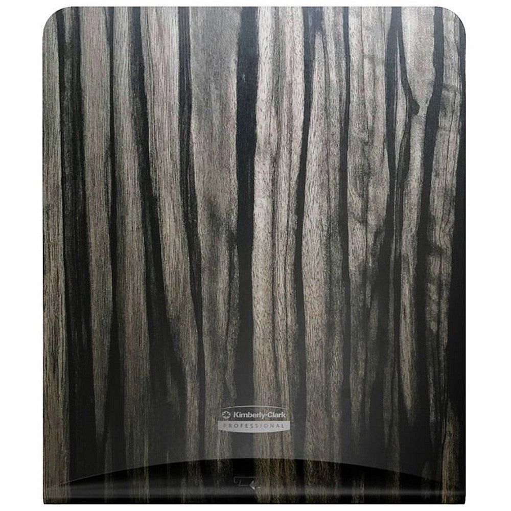 Kimberly Clark Icon Faceplate For Auto Roll Hand Towel Dispenser Ebony Woodgrain