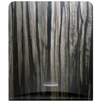 Kimberly Clark Icon Faceplate For Auto Roll Hand Towel Dispenser Ebony Woodgrain