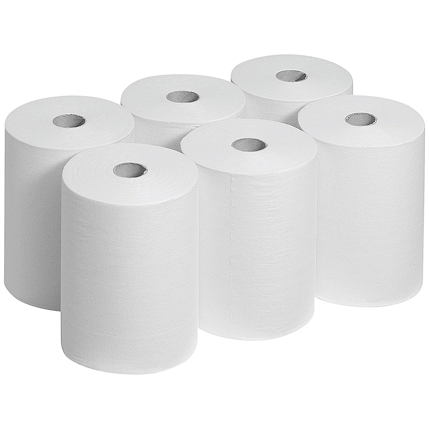 Scott 1-Ply Slimroll Towel Roll, White, Pack of 6