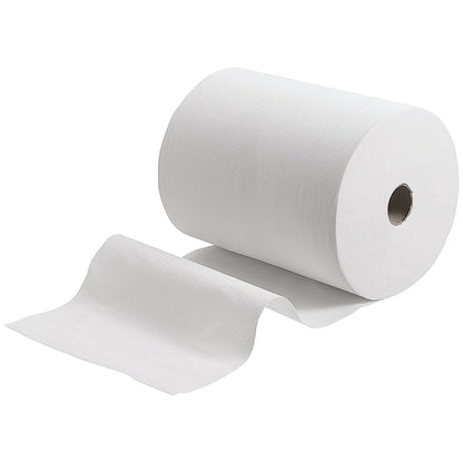 Scott 1-Ply Slimroll Towel Roll, White, Pack of 6