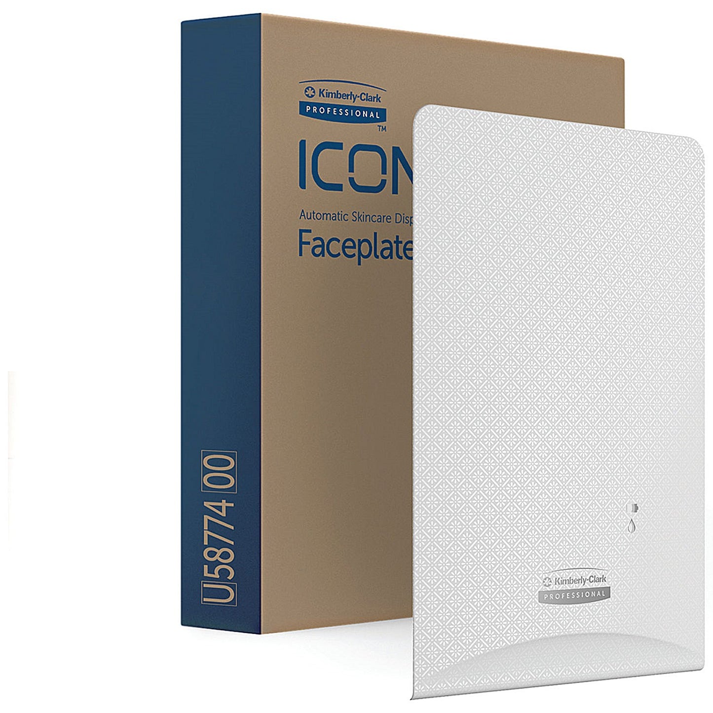 Kimberly Clark Icon Faceplate for Auto Soap and Sanitiser Dispenser White Mosaic
