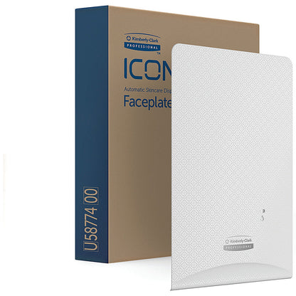 Kimberly Clark Icon Faceplate for Auto Soap and Sanitiser Dispenser White Mosaic