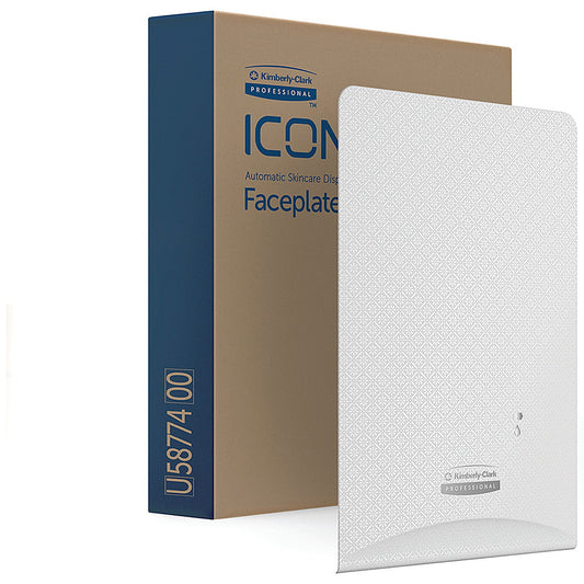 Kimberly Clark Icon Faceplate for Auto Soap and Sanitiser Dispenser White Mosaic