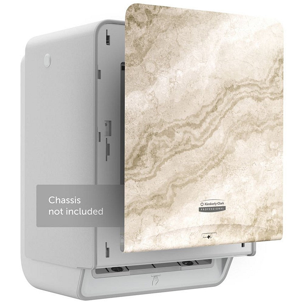 Kimberly Clark Icon Faceplate For Automatic Rolled Hand Towel Dispenser, Warm Marble