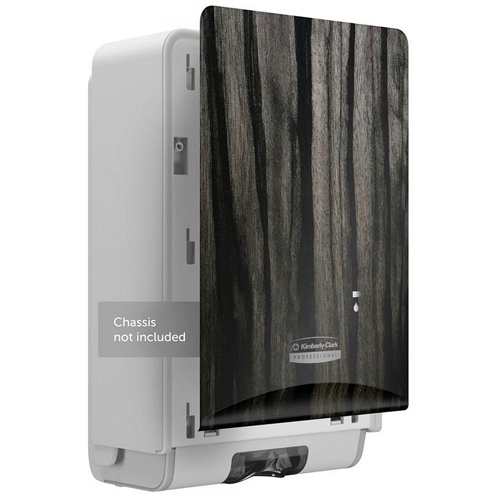 Kimberly Clark Icon Faceplate for Automatic Soap/Sanitiser Dispenser, Ebony Woodgrain