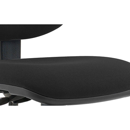 Luna II Lever Task Operator Chair, Black