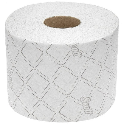 Scott Control Toilet Tissue Standard Roll, 3-Ply, 300 Sheets Per Roll, White, Pack of 30