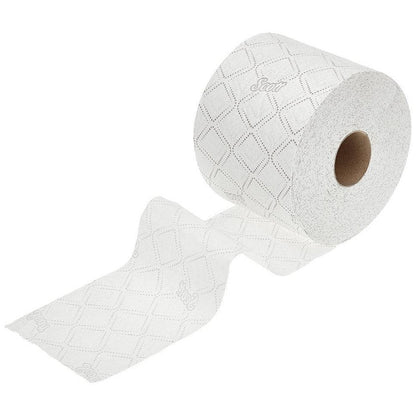 Scott Control Toilet Tissue Standard Roll, 3-Ply, 300 Sheets Per Roll, White, Pack of 30