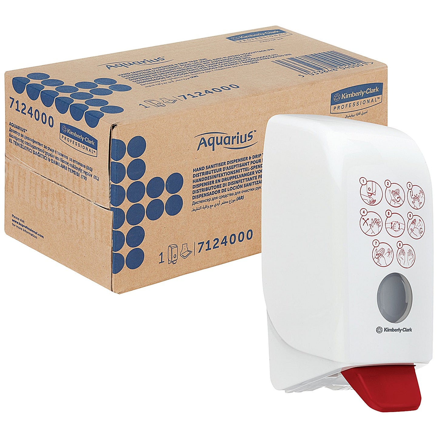 Kimberley Clark Aquarius Hand Sanitiser Dispenser, 1 Litre