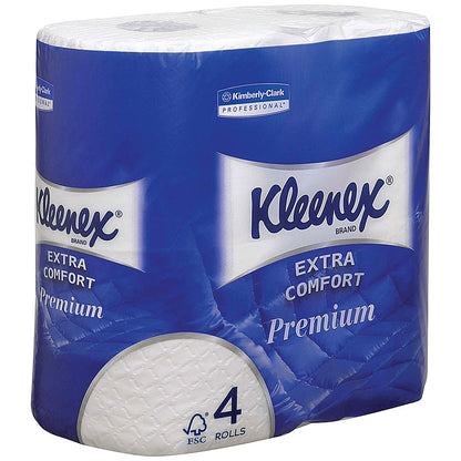 Kleenex Comfort 4-Ply Quilted Toilet Roll, Pack of 24