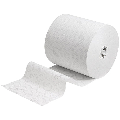 Scott Essential 1-Ply Paper Hand Towel Roll, 350m, White, Pack of 6