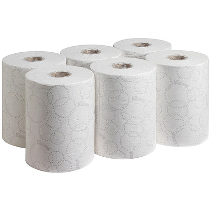 Kleenex Ultra 2-Ply Slimroll Hand Towel Roll, 100m, White, Pack of 6