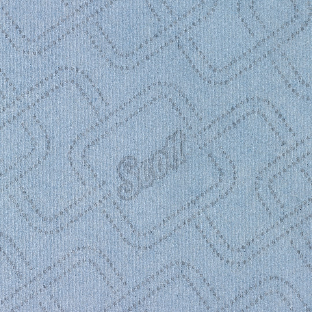 Scott Essentials 1-Ply Slimroll Hand Towel Roll, 190m, Blue, Pack of 6