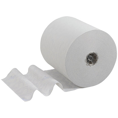 Scott Control 1-Ply Hand Towel Roll, 300m, White, Pack of 6