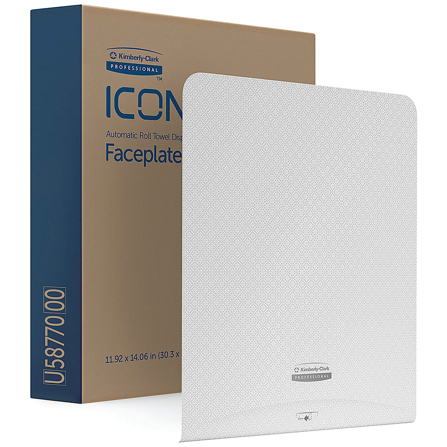 Kimberly Clark Icon Faceplate For Automatic Rolled Hand Towel Dispenser White Mosaic 58770