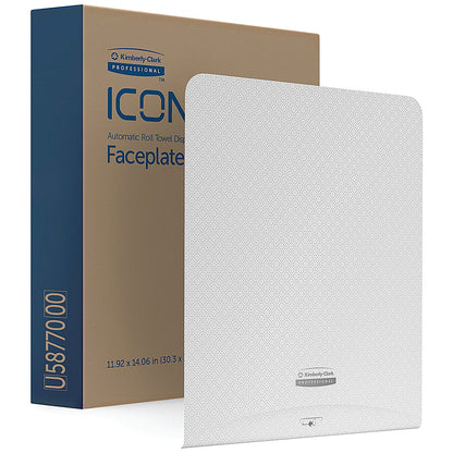 Kimberly Clark Icon Faceplate For Automatic Rolled Hand Towel Dispenser White Mosaic 58770