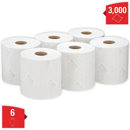 Wypall L10 1-Ply Wiper Roll Control Centrefeed Roll, 190m, White, Pack of 6