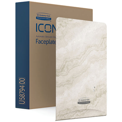 Kimberly Clark Icon Faceplate for Auto Soap and Sanitiser Dispenser Warm Marble