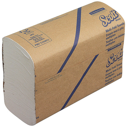 Scott 1-Ply Multifold Hand Towels, White, Pack of 4000