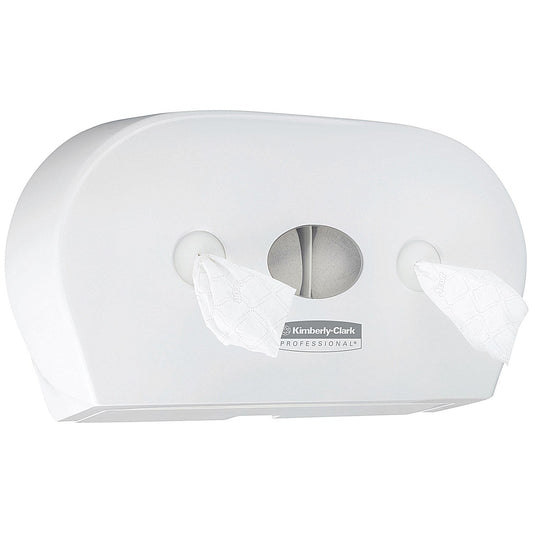 Kimberley Clark Aquarius Mini Twin Centrefeed Toilet Tissue Dispenser, White Easy2Order : KC42012