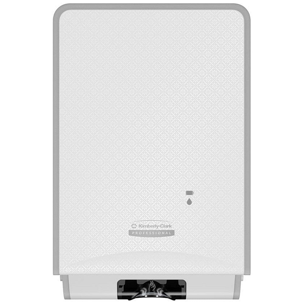 Kimberly Clark Icon Auto Soap and Sanitiser Dispenser White Mosaic Faceplate