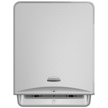 Kimberly Clark Icon Automatic Rolled Hand Towel Dispenser Silver Mosaic Faceplate