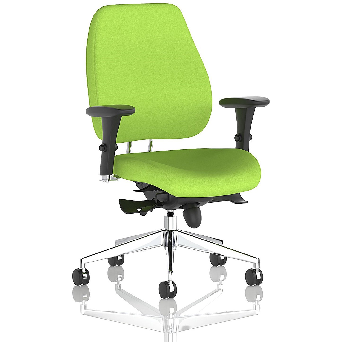 Chiro Plus Ergo Posture Chair, Height Adjustable Arms, Myrrh Green