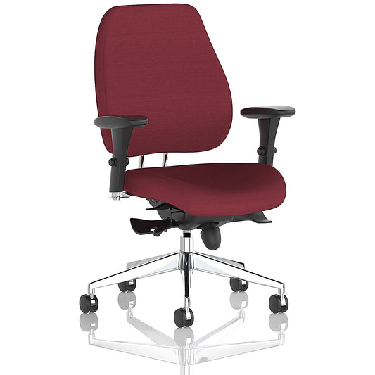 Chiro Plus Ergo Posture Chair, Height Adjustable Arms, Ginseng Chilli