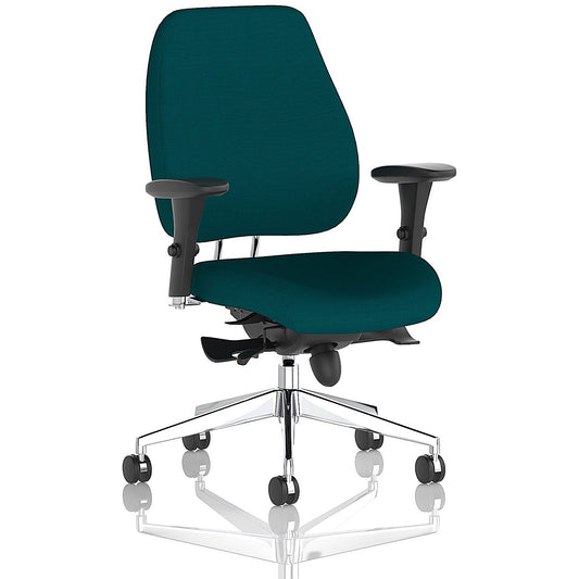 Chiro Plus Ergo Posture Chair, Height Adjustable Arms, Maringa Teal