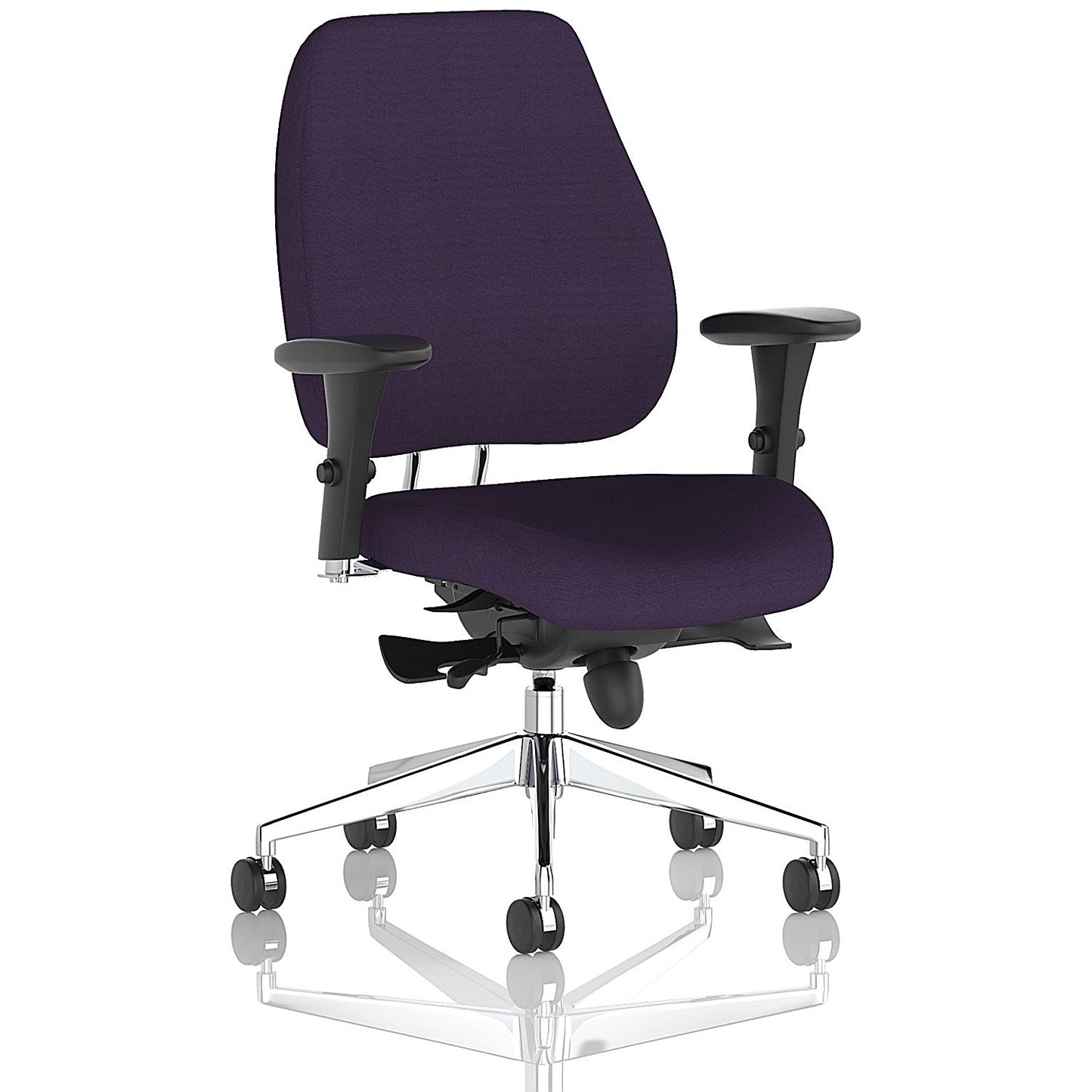Chiro Plus Ergo Posture Chair, Height Adjustable Arms, Tansy Purple