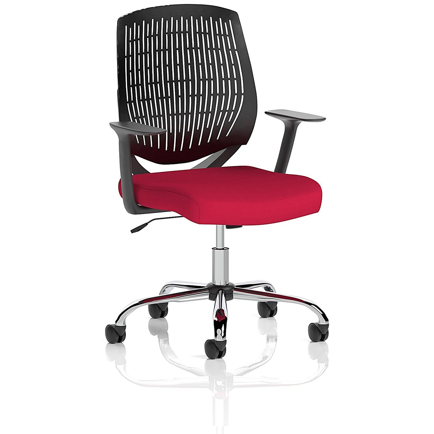 Dura Task Operator Chair, Fixed Height Arms, Bergamot Cherry