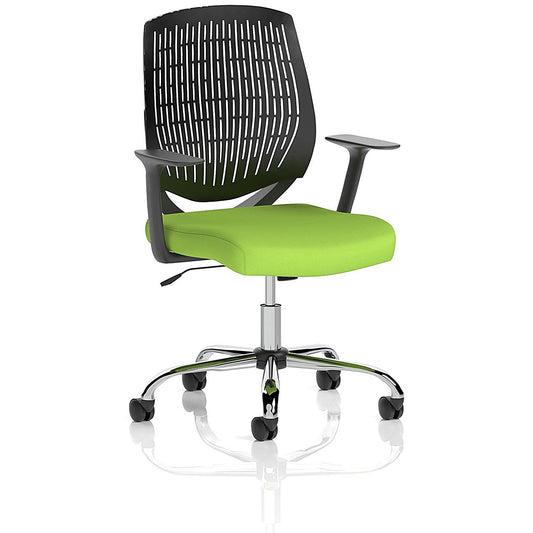 Dura Task Operator Chair, Fixed Height Arms, Myrrh Green