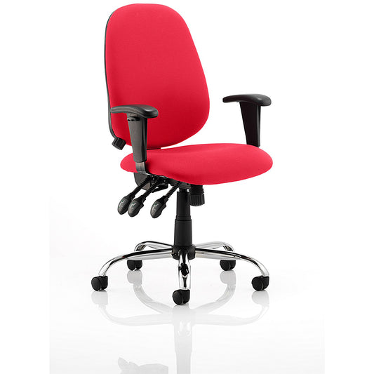 Lisbon Task Operator Chair, Height Adjustable Arms, Bergamot Cherry