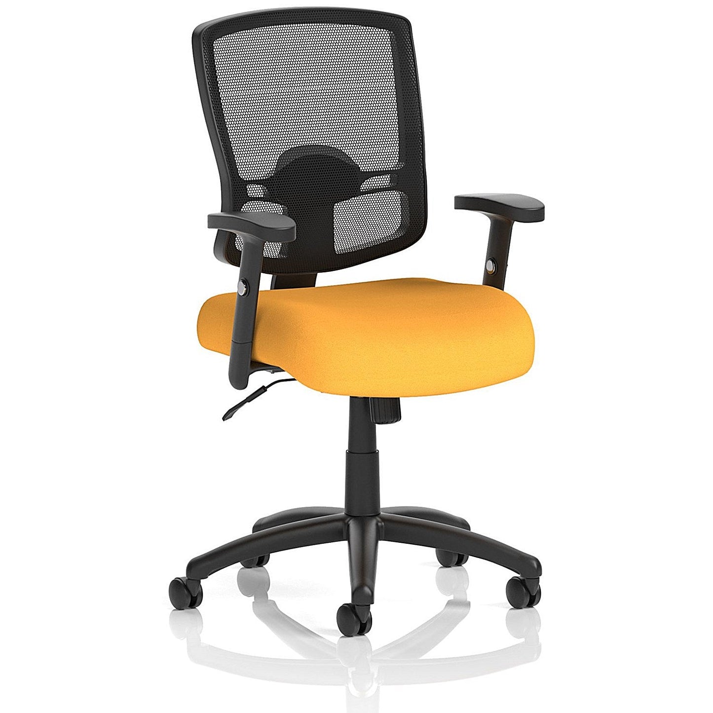 Portland Task Operator Mesh Back Chair, Height Adjustable Arms, Senna Yellow Easy2Order : KCUP0477