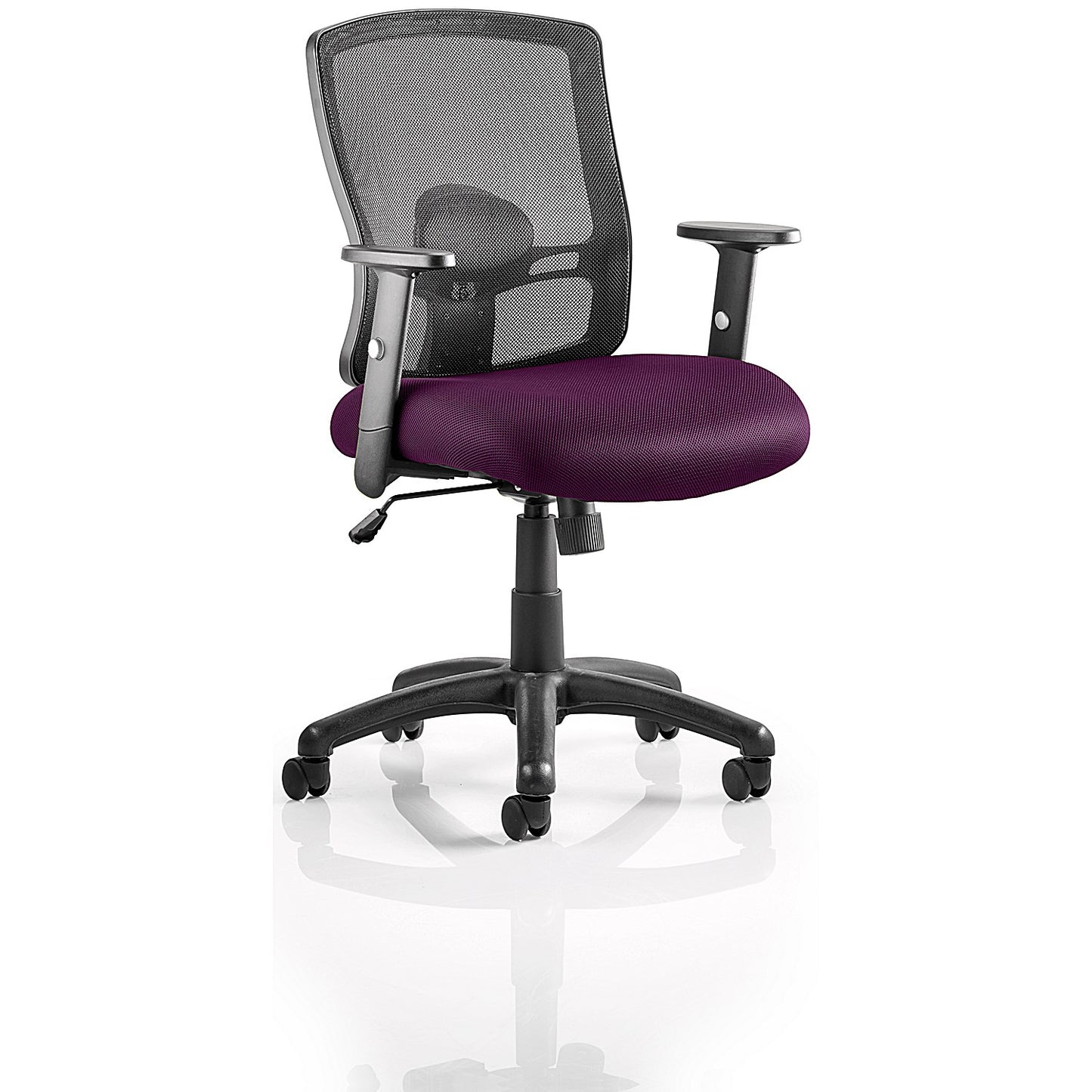 Portland Task Operator Mesh Back Chair, Height Adjustable Arms, Tansy Purple