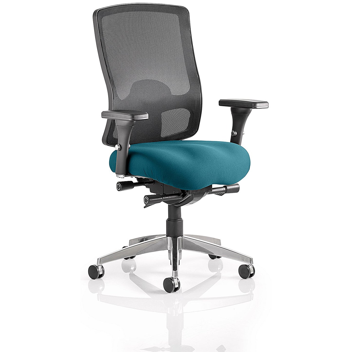 Regent Task Operator Mesh Back Chair, Height Adjustable Arms, Maringa Teal