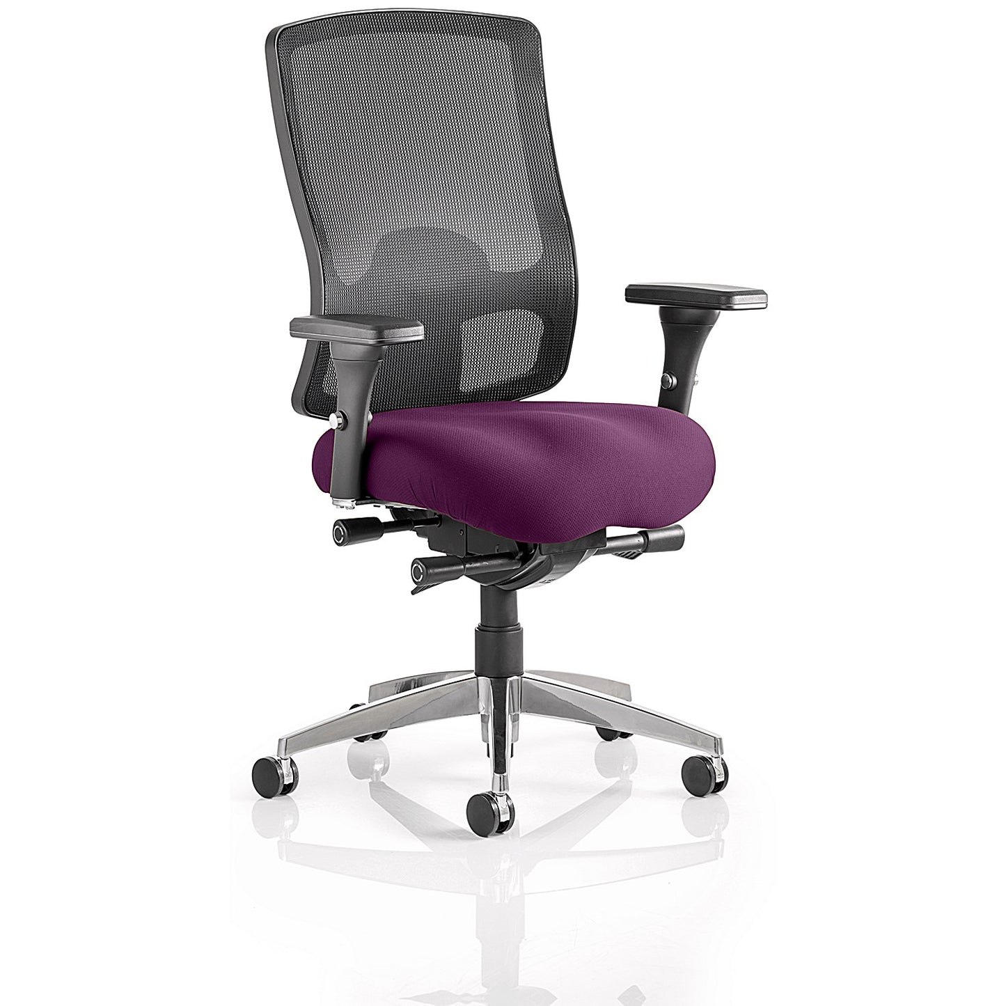 Regent Task Operator Mesh Back Chair, Height Adjustable Arms, Tansy Purple