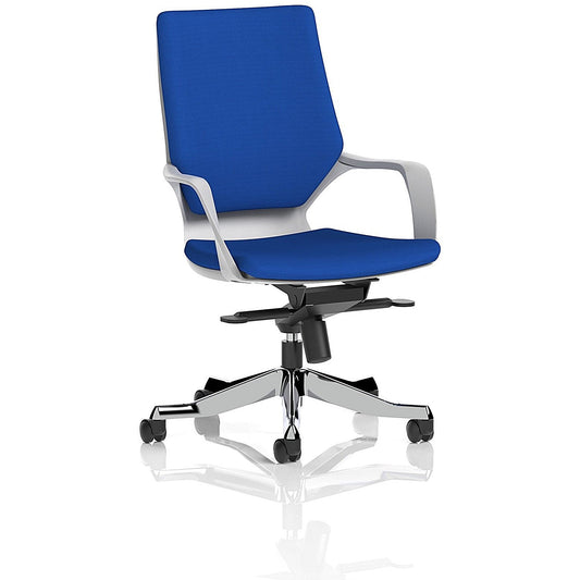 Xenon Medium Back Executive Chair, Fixed Height Arms, Stevia Blue Easy2Order : KCUP0611
