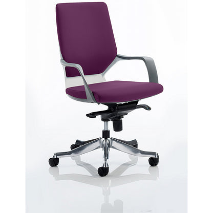 Xenon Medium Back Executive Chair, Fixed Height Arms, Tansy Purple
