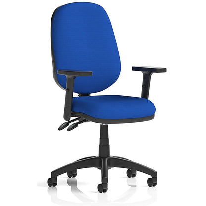 Eclipse Plus II Operator Chair, Height Adjustable Arms, Stevia Blue