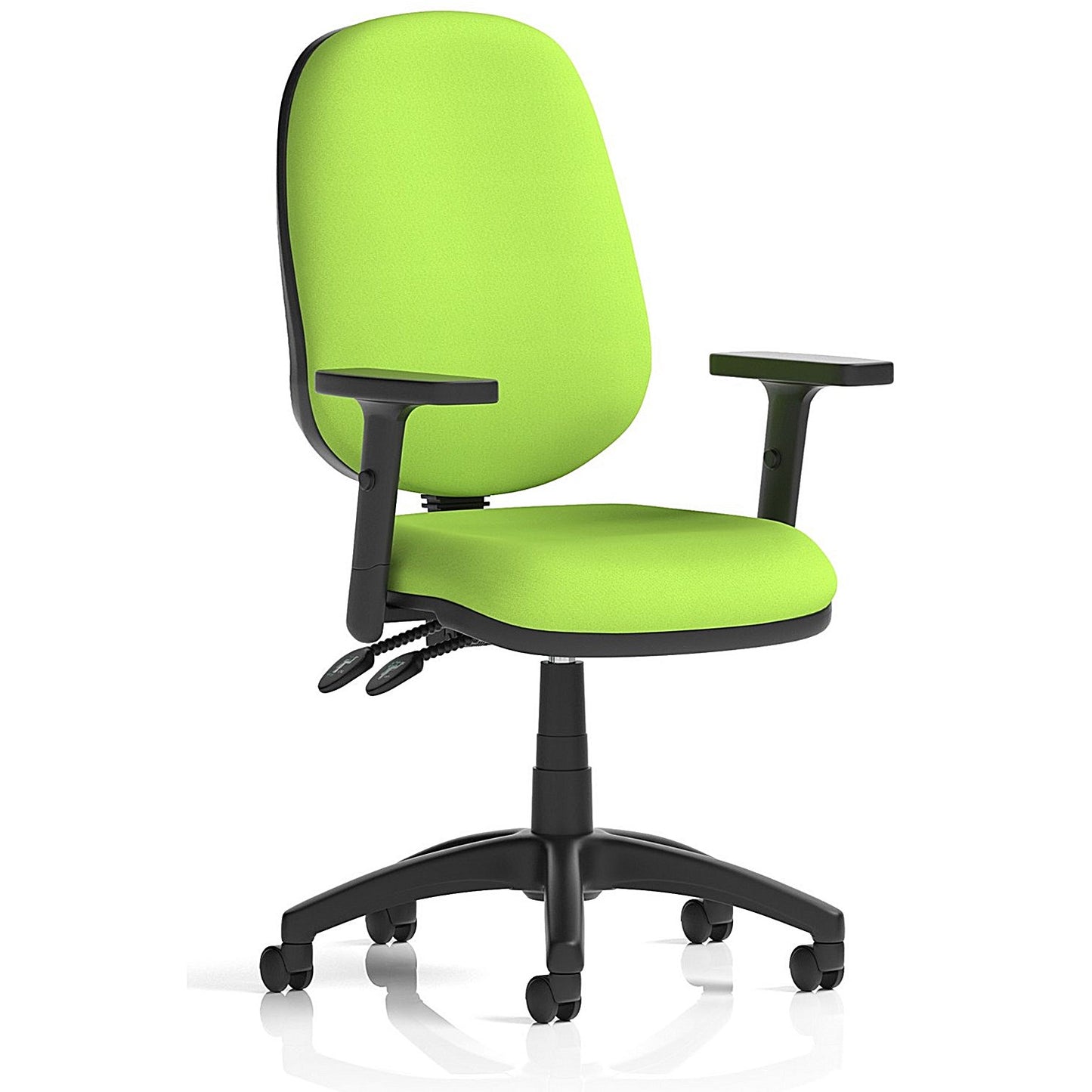 Eclipse Plus II Operator Chair, Height Adjustable Arms, Myrrh Green