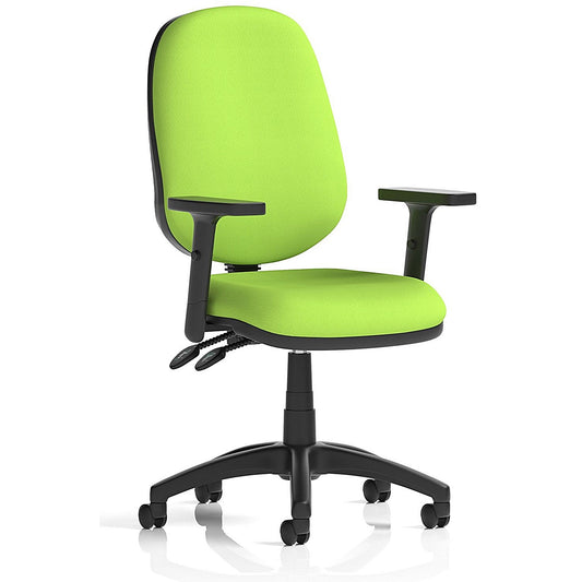 Eclipse Plus II Operator Chair, Height Adjustable Arms, Myrrh Green