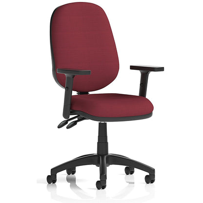 Eclipse Plus II Operator Chair, Height Adjustable Arms, Ginseng Chilli