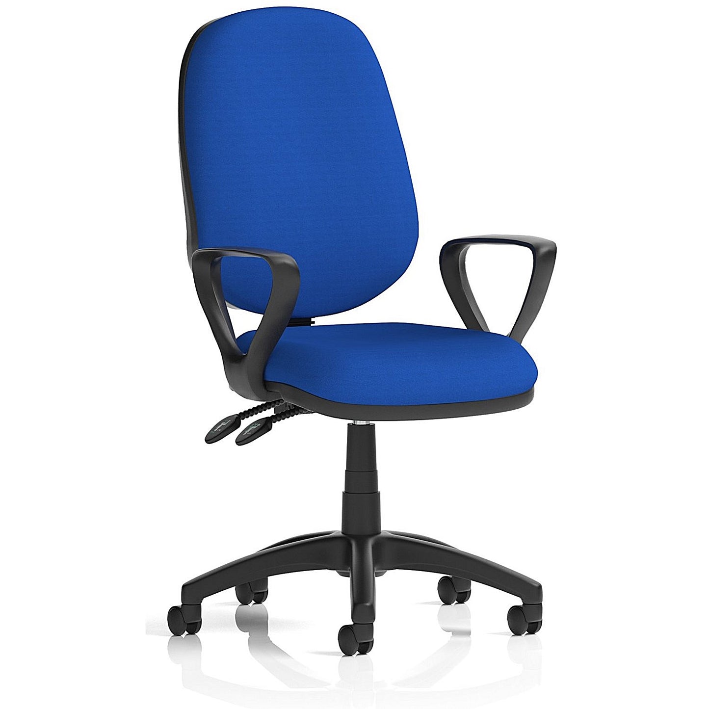 Eclipse Plus II Operator Chair, Fixed Height Arms, Stevia Blue