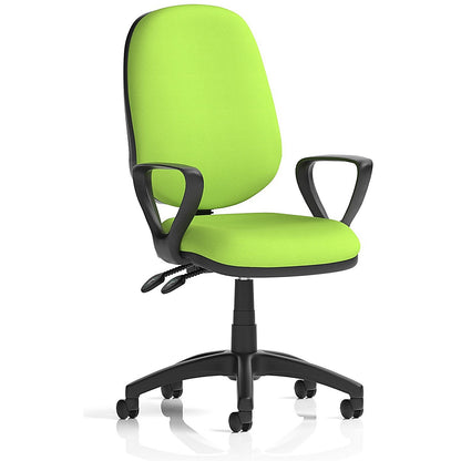 Eclipse Plus II Operator Chair, Fixed Height Arms, Myrrh Green