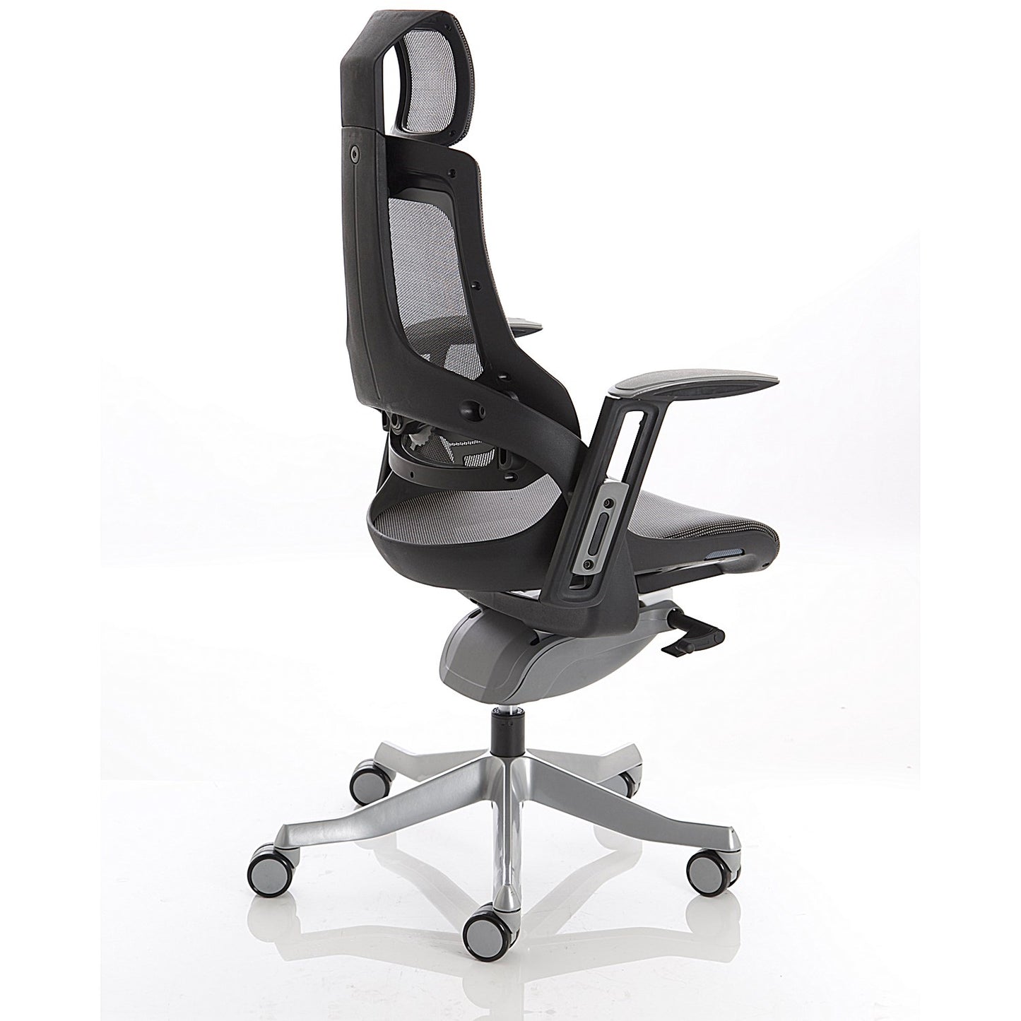 Zure Executive Mesh Back Chair, Headrest, Height Adjustable Arms, Charcoal