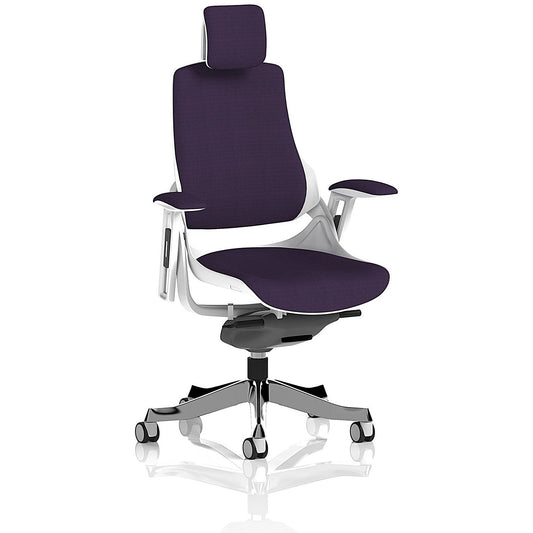 Zure Executive Chair, Headrest, Height Adjustable Arms, Tansy Purple Easy2Order : KCUP1287