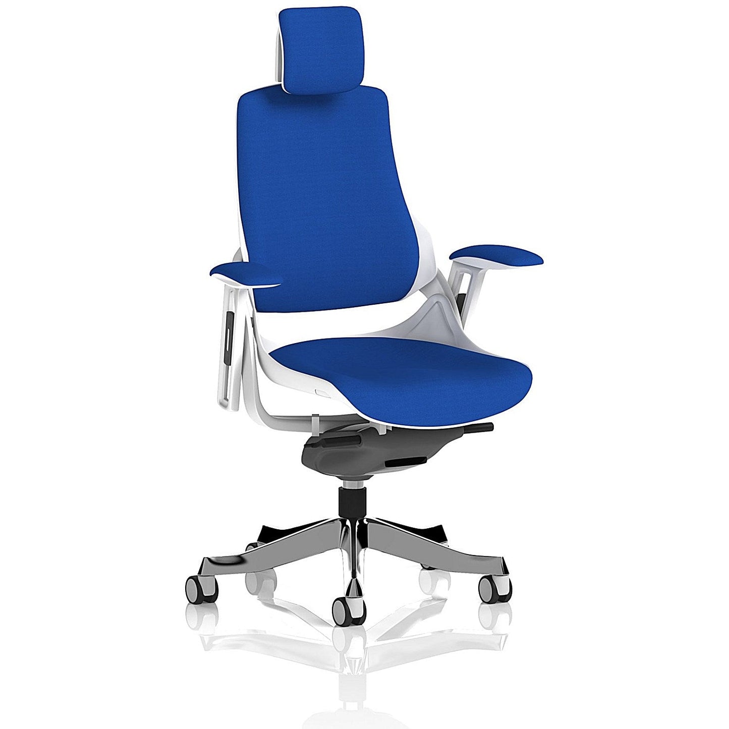 Zure Executive Chair, Headrest, Height Adjustable Arms, Stevia Blue Easy2Order : KCUP1288