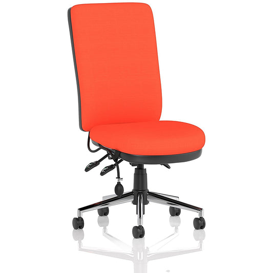 Chiro High Back Operator Chair, Tabasco Orange