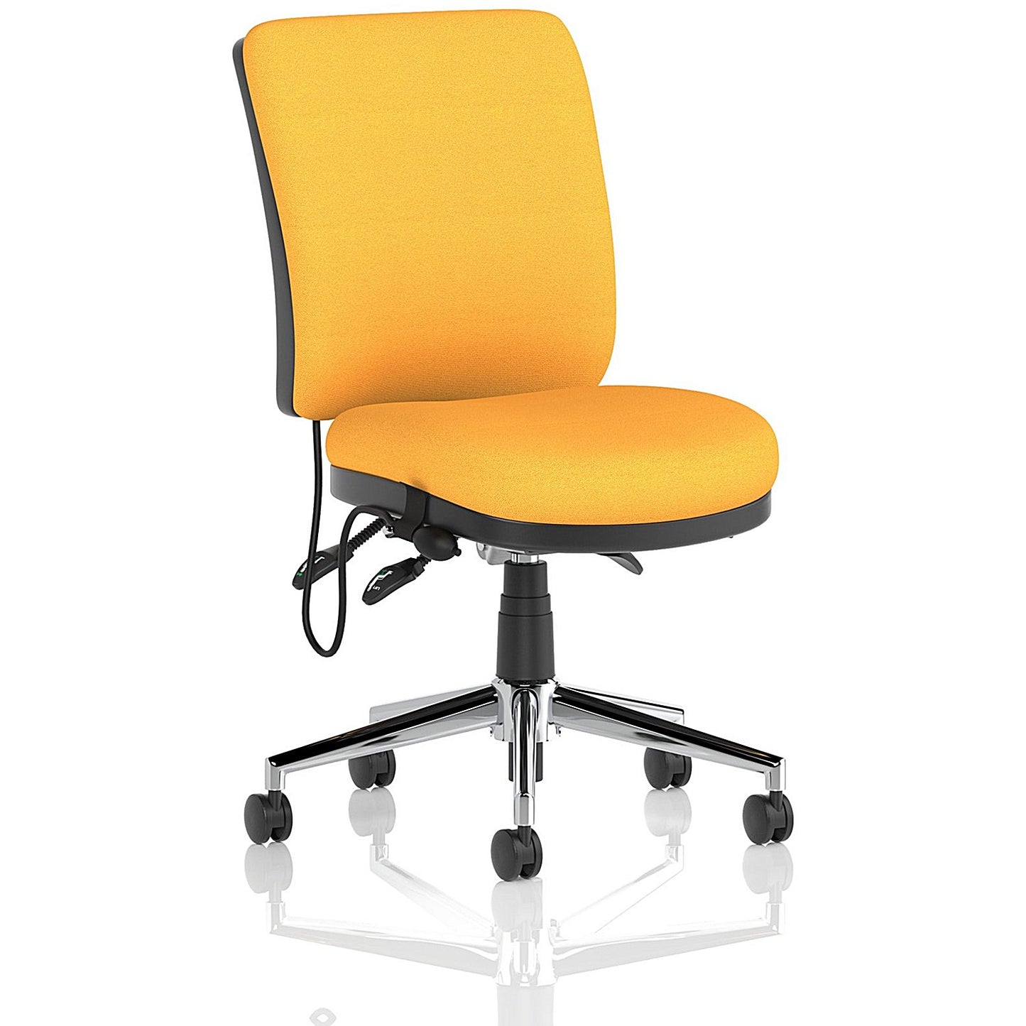Chiro Medium Back Operator Chair, Senna Yellow
